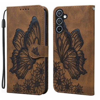 Retro Skin Feel Butterflies Embossing Horizontal Flip Leather Phone Case, For Samsung Galaxy S25 5G, For Samsung Galaxy S25+ 5G, For Samsung Galaxy S25 Ultra 5G