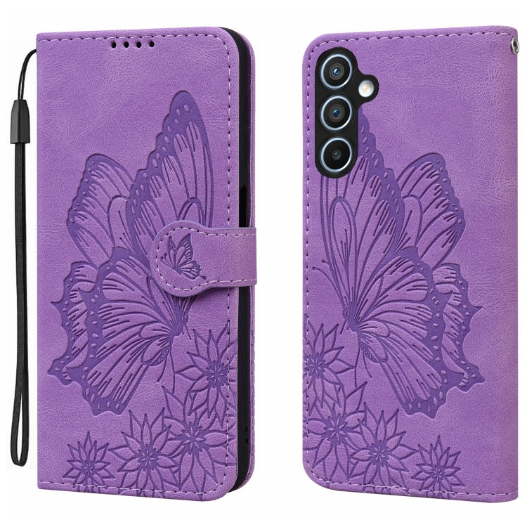 Retro Skin Feel Butterflies Embossing Horizontal Flip Leather Phone Case, For Samsung Galaxy S25 5G, For Samsung Galaxy S25+ 5G, For Samsung Galaxy S25 Ultra 5G