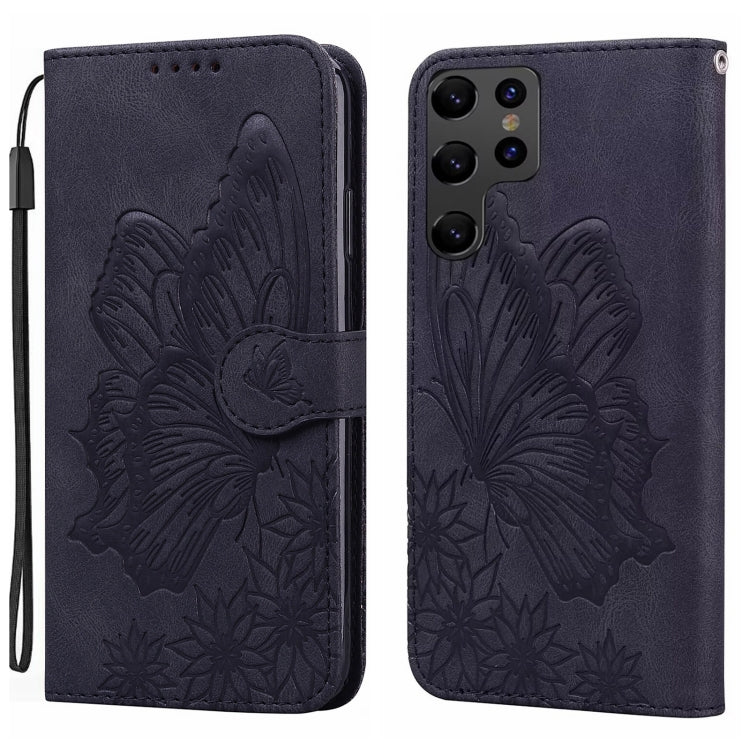 Retro Skin Feel Butterflies Embossing Horizontal Flip Leather Phone Case, For Samsung Galaxy S25 5G, For Samsung Galaxy S25+ 5G, For Samsung Galaxy S25 Ultra 5G