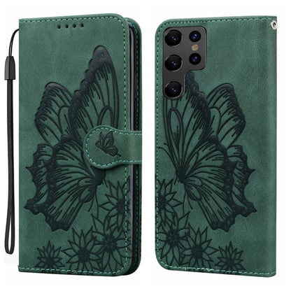 Retro Skin Feel Butterflies Embossing Horizontal Flip Leather Phone Case, For Samsung Galaxy S25 5G, For Samsung Galaxy S25+ 5G, For Samsung Galaxy S25 Ultra 5G