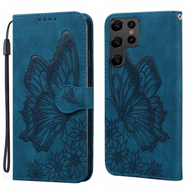 Retro Skin Feel Butterflies Embossing Horizontal Flip Leather Phone Case, For Samsung Galaxy S25 5G, For Samsung Galaxy S25+ 5G, For Samsung Galaxy S25 Ultra 5G