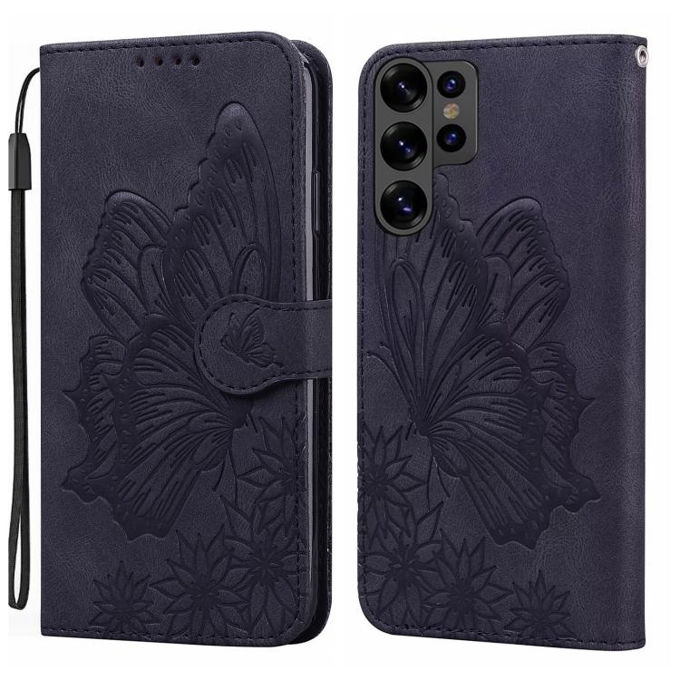 Retro Skin Feel Butterflies Embossing Horizontal Flip Leather Phone Case, For Galaxy S26 FE 5G, For Samsung Galaxy S26+ 5G, For Samsung Galaxy S26 Ultra 5G, For Samsung Galaxy S26 5G