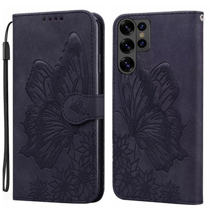 Retro Skin Feel Butterflies Embossing Horizontal Flip Leather Phone Case, For Galaxy S26 FE 5G, For Samsung Galaxy S26+ 5G, For Samsung Galaxy S26 Ultra 5G, For Samsung Galaxy S26 5G