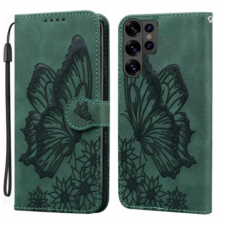 Retro Skin Feel Butterflies Embossing Horizontal Flip Leather Phone Case, For Galaxy S26 FE 5G, For Samsung Galaxy S26+ 5G, For Samsung Galaxy S26 Ultra 5G, For Samsung Galaxy S26 5G