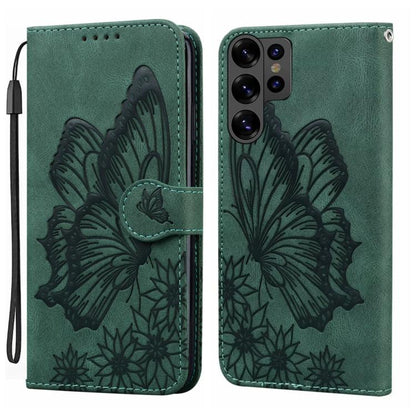 Retro Skin Feel Butterflies Embossing Horizontal Flip Leather Phone Case, For Galaxy S26 FE 5G, For Samsung Galaxy S26+ 5G, For Samsung Galaxy S26 Ultra 5G, For Samsung Galaxy S26 5G