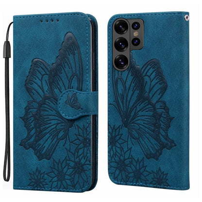 Retro Skin Feel Butterflies Embossing Horizontal Flip Leather Phone Case, For Galaxy S26 FE 5G, For Samsung Galaxy S26+ 5G, For Samsung Galaxy S26 Ultra 5G, For Samsung Galaxy S26 5G