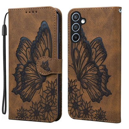 Retro Skin Feel Butterflies Embossing Horizontal Flip Leather Phone Case, For Galaxy S26 FE 5G, For Samsung Galaxy S26+ 5G, For Samsung Galaxy S26 Ultra 5G, For Samsung Galaxy S26 5G