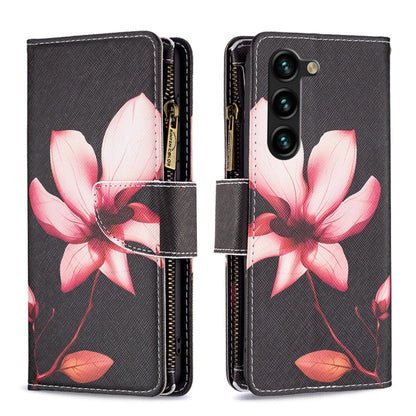 Colored Drawing Pattern Zipper Leather Phone Case, For Samsung Galaxy S25 5G, For Samsung Galaxy S25+ 5G