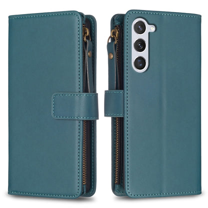 9 Card Slots Zipper Wallet Leather Flip Phone Case, For Samsung Galaxy S25 5G, For Samsung Galaxy S25+ 5G