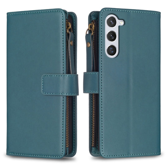 9 Card Slots Zipper Wallet Leather Flip Phone Case, For Samsung Galaxy S25 5G, For Samsung Galaxy S25+ 5G