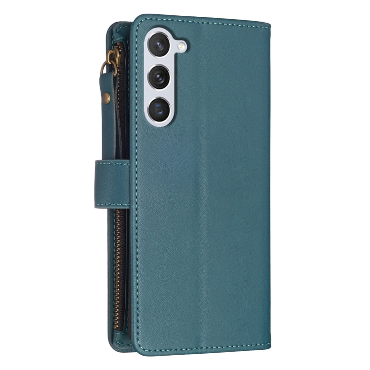 9 Card Slots Zipper Wallet Leather Flip Phone Case, For Samsung Galaxy S25 5G, For Samsung Galaxy S25+ 5G