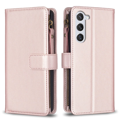 9 Card Slots Zipper Wallet Leather Flip Phone Case, For Samsung Galaxy S25 5G, For Samsung Galaxy S25+ 5G