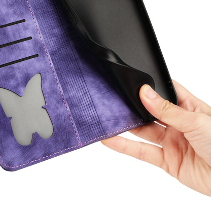 Butterfly Cat Embossing Flip Leather Phone Case, For Samsung Galaxy S25 Ultra 5G