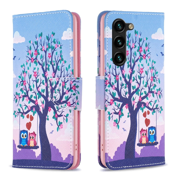 Colored Drawing Pattern Leather Phone Case, For Samsung Galaxy S25 5G, For Samsung Galaxy S25+ 5G