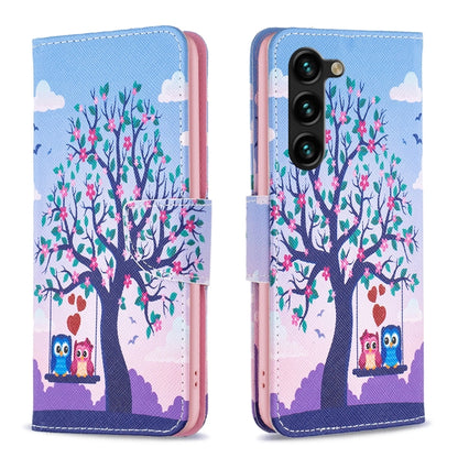 Colored Drawing Pattern Leather Phone Case, For Samsung Galaxy S25 5G, For Samsung Galaxy S25+ 5G
