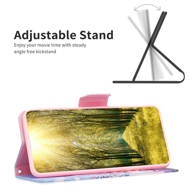 Colored Drawing Pattern Leather Phone Case, For Samsung Galaxy S25 5G, For Samsung Galaxy S25+ 5G