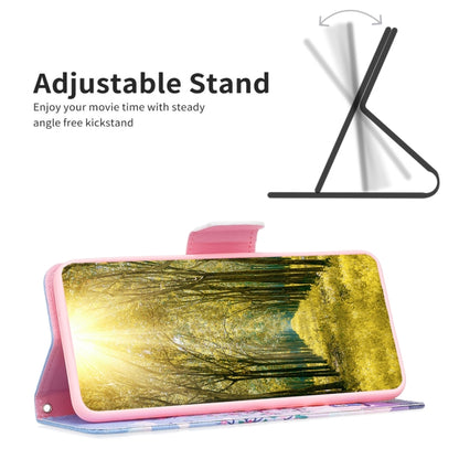 Colored Drawing Pattern Leather Phone Case, For Samsung Galaxy S25 5G, For Samsung Galaxy S25+ 5G