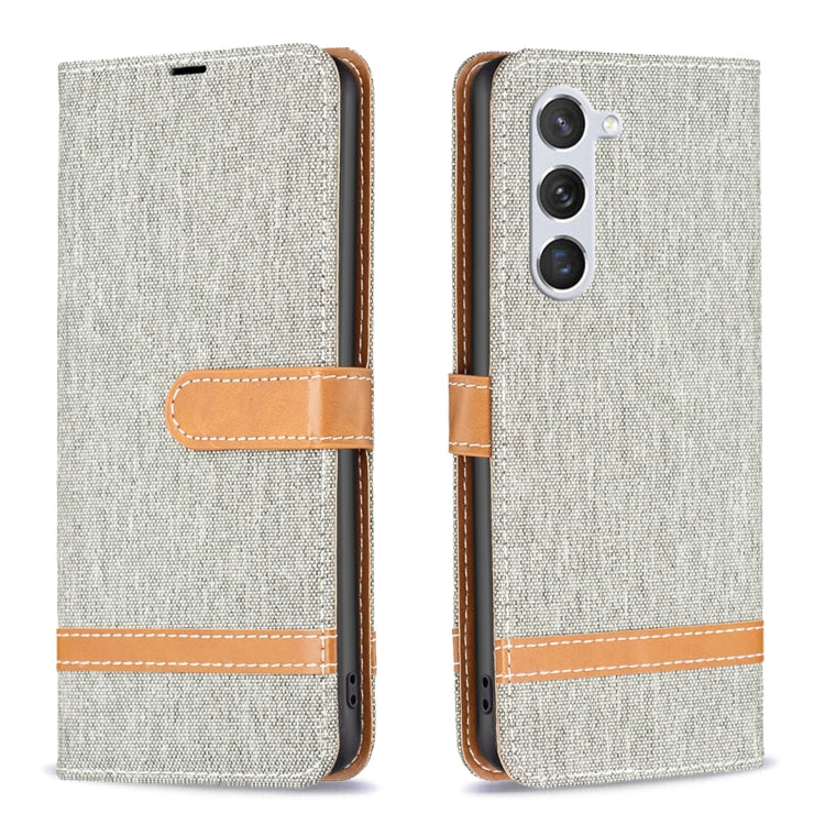 Color Block Denim Texture Leather Phone Case, For Samsung Galaxy S25 5G, For Samsung Galaxy S25+ 5G