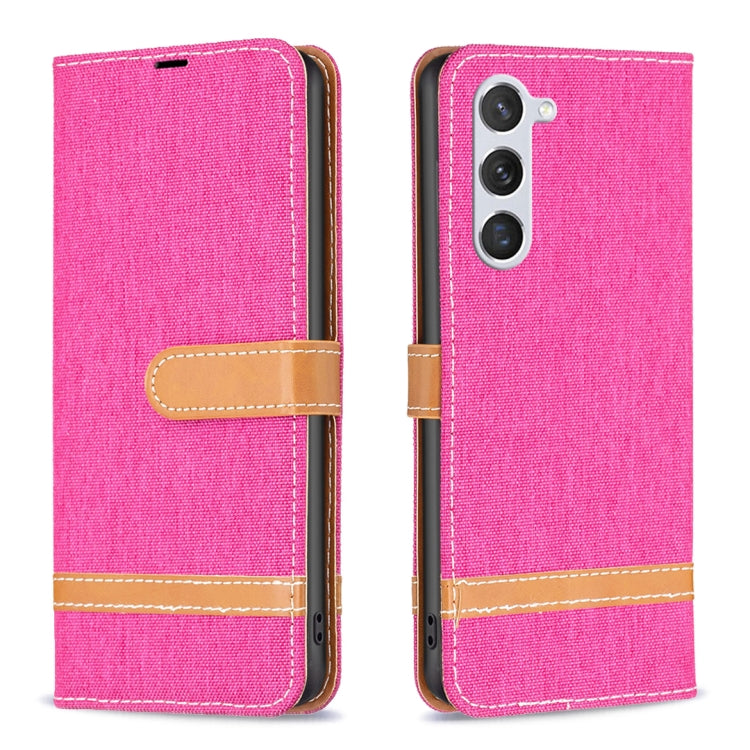 Color Block Denim Texture Leather Phone Case, For Samsung Galaxy S25 5G, For Samsung Galaxy S25+ 5G