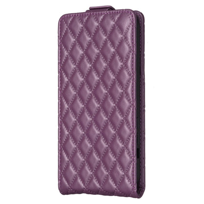 Diamond Lattice Vertical Flip Leather Phone Case, For Samsung Galaxy S25 5G, For Samsung Galaxy S25+ 5G