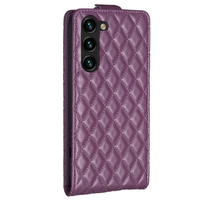 Diamond Lattice Vertical Flip Leather Phone Case, For Samsung Galaxy S25 5G, For Samsung Galaxy S25+ 5G