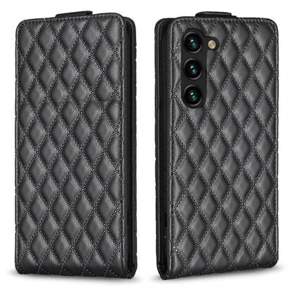 Diamond Lattice Vertical Flip Leather Phone Case, For Samsung Galaxy S25 5G, For Samsung Galaxy S25+ 5G