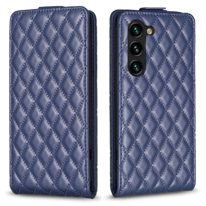 Diamond Lattice Vertical Flip Leather Phone Case, For Samsung Galaxy S25 5G, For Samsung Galaxy S25+ 5G