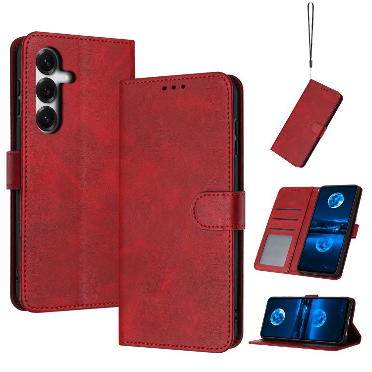 Solid Calf Texture Flip Leather Phone Case, For Samsung Galaxy S26+ 5G, For Samsung Galaxy S26 Ultra 5G, For Samsung Galaxy S26 5G, For Samsung Galaxy S25 / S24 5G