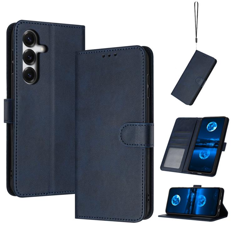 Solid Calf Texture Flip Leather Phone Case, For Samsung Galaxy S26+ 5G, For Samsung Galaxy S26 Ultra 5G, For Samsung Galaxy S26 5G, For Samsung Galaxy S25 / S24 5G