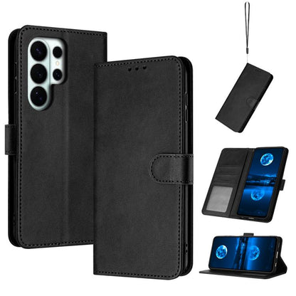 Solid Calf Texture Flip Leather Phone Case, For Samsung Galaxy S26+ 5G, For Samsung Galaxy S26 Ultra 5G, For Samsung Galaxy S26 5G, For Samsung Galaxy S25 / S24 5G