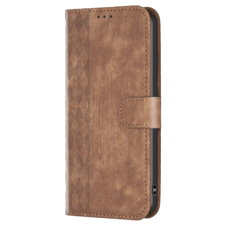 Plaid Embossed Leather Phone Case, For Samsung Galaxy S25 5G, For Samsung Galaxy S25+ 5G