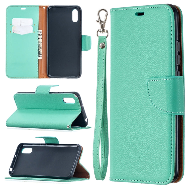 Litchi Texture Pure Color Horizontal Flip PU Leather Case with Holder & Card Slots & Wallet & Lanyard, For Xiaomi Redmi 9A, For Xiaomi Redmi 9C