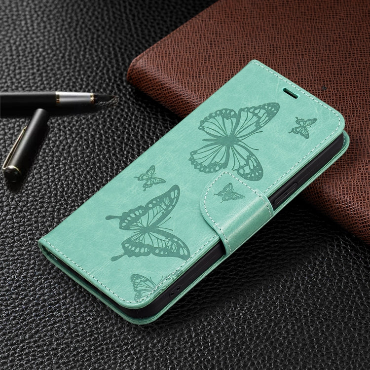 Embossing Two Butterflies Pattern Leather Phone Case, For Samsung Galaxy S25 5G, For Samsung Galaxy S25+ 5G