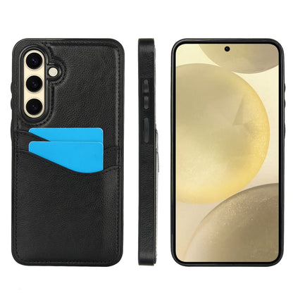 Litchi Leather Skin Card Slots Phone Case, For Samsung Galaxy S25 5G, For Samsung Galaxy S25+ 5G, For Samsung Galaxy S25 Ultra 5G, For Samsung Galaxy S24 FE 5G