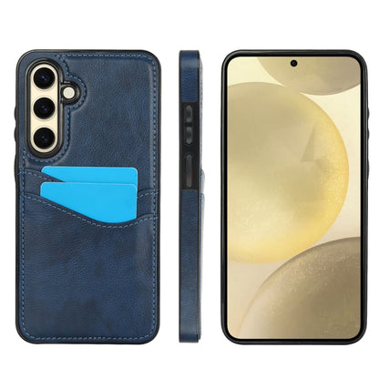 Litchi Leather Skin Card Slots Phone Case, For Samsung Galaxy S25 5G, For Samsung Galaxy S25+ 5G, For Samsung Galaxy S25 Ultra 5G, For Samsung Galaxy S24 FE 5G