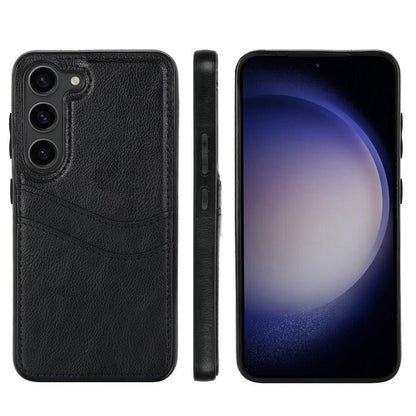 Litchi Leather Skin Card Slots Phone Case, For Samsung Galaxy S24+ 5G, For Samsung Galaxy S24 5G, For Samsung Galaxy S23 Ultra 5G, For Samsung Galaxy S23+ 5G