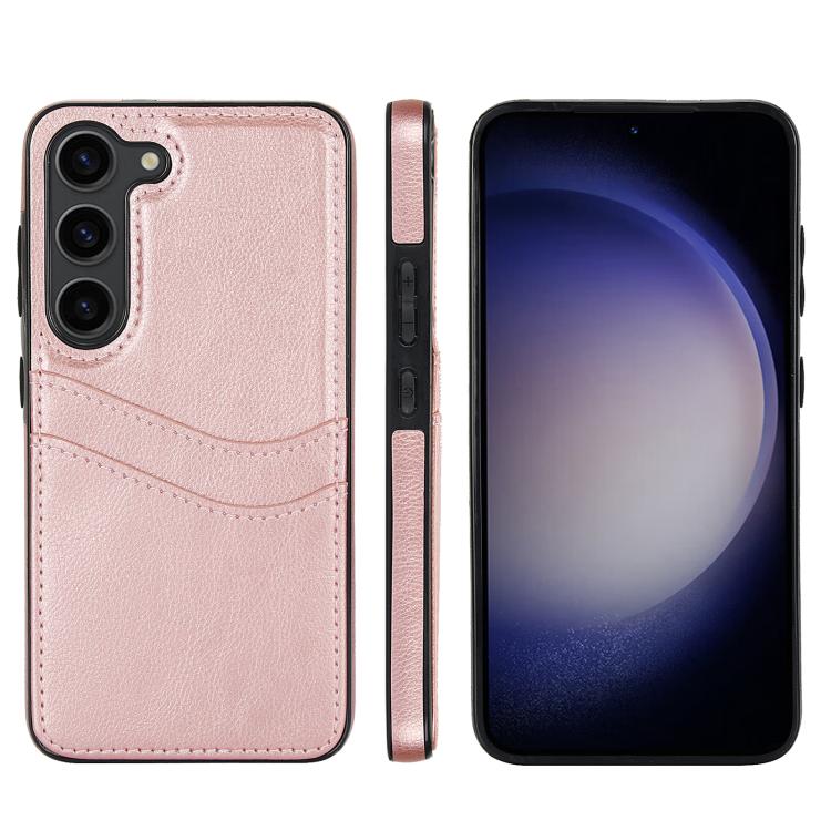 Litchi Leather Skin Card Slots Phone Case, For Samsung Galaxy S24+ 5G, For Samsung Galaxy S24 5G, For Samsung Galaxy S23 Ultra 5G, For Samsung Galaxy S23+ 5G