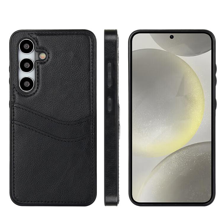 Litchi Leather Skin Card Slots Phone Case, For Samsung Galaxy S24+ 5G, For Samsung Galaxy S24 5G, For Samsung Galaxy S23 Ultra 5G, For Samsung Galaxy S23+ 5G