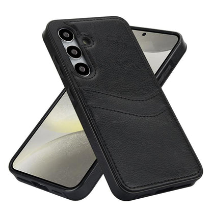 Litchi Leather Skin Card Slots Phone Case, For Samsung Galaxy S24+ 5G, For Samsung Galaxy S24 5G, For Samsung Galaxy S23 Ultra 5G, For Samsung Galaxy S23+ 5G