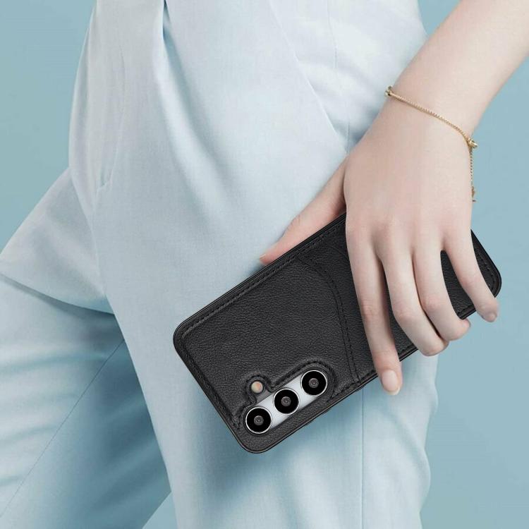 Litchi Leather Skin Card Slots Phone Case, For Samsung Galaxy S24+ 5G, For Samsung Galaxy S24 5G, For Samsung Galaxy S23 Ultra 5G, For Samsung Galaxy S23+ 5G