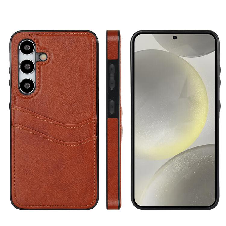 Litchi Leather Skin Card Slots Phone Case, For Samsung Galaxy S24+ 5G, For Samsung Galaxy S24 5G, For Samsung Galaxy S23 Ultra 5G, For Samsung Galaxy S23+ 5G