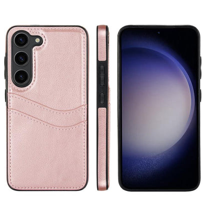 Litchi Leather Skin Card Slots Phone Case, For Samsung Galaxy S25 5G, For Samsung Galaxy S25+ 5G, For Samsung Galaxy S25 Ultra 5G, For Samsung Galaxy S24 FE 5G