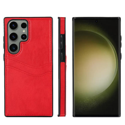 Litchi Leather Skin Card Slots Phone Case, For Samsung Galaxy S25 5G, For Samsung Galaxy S25+ 5G, For Samsung Galaxy S25 Ultra 5G, For Samsung Galaxy S24 FE 5G