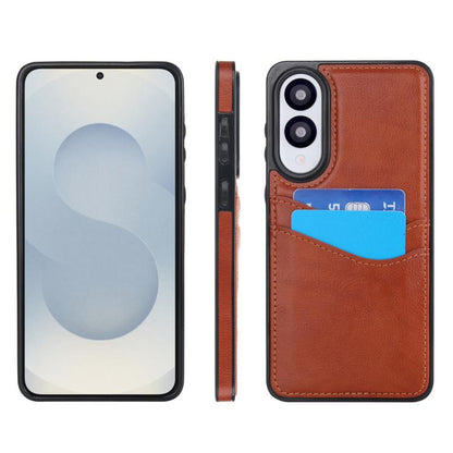 Litchi Leather Skin Card Slots Phone Case, For Samsung Galaxy S26+ 5G, For Samsung Galaxy S26 Ultra 5G, For Samsung Galaxy S26 5G, For Samsung Galaxy S25 Edge 5G