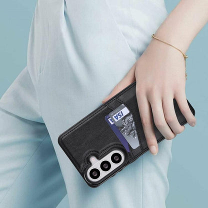 Litchi Leather Skin Card Slots Phone Case, For Samsung Galaxy S26+ 5G, For Samsung Galaxy S26 Ultra 5G, For Samsung Galaxy S26 5G, For Samsung Galaxy S25 Edge 5G