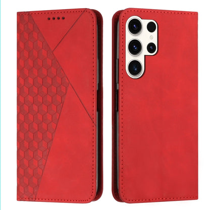 Diamond Splicing Skin Feel Magnetic Leather Phone Case, For Samsung Galaxy S25 Ultra 5G