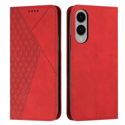 Diamond Splicing Skin Feel Magnetic Leather Phone Case, For Samsung Galaxy S25 FE 5G, For Samsung Galaxy S25 Edge 5G, For Samsung Galaxy S25 / S24 5G, For Samsung Galaxy S25+ / S24+ 5G