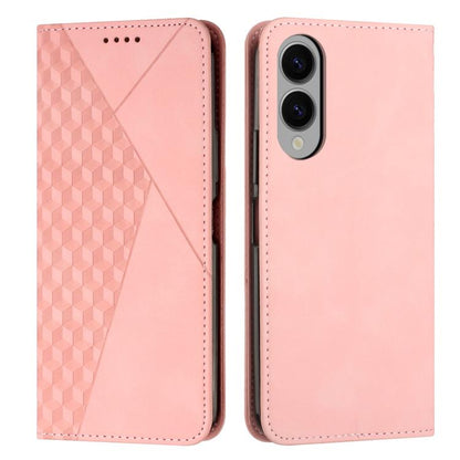 Diamond Splicing Skin Feel Magnetic Leather Phone Case, For Samsung Galaxy S25 FE 5G, For Samsung Galaxy S25 Edge 5G, For Samsung Galaxy S25 / S24 5G, For Samsung Galaxy S25+ / S24+ 5G