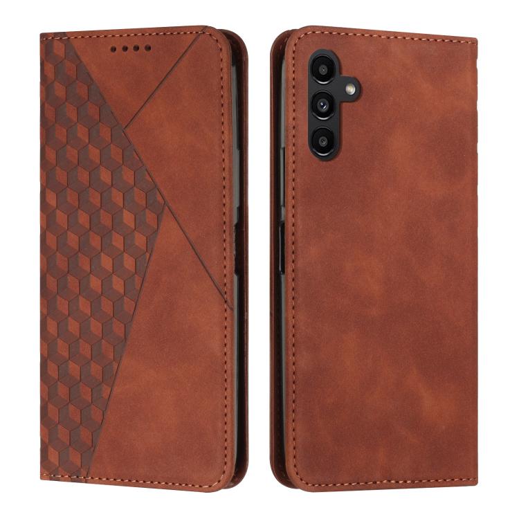 Diamond Splicing Skin Feel Magnetic Leather Phone Case, For Samsung Galaxy S26+ 5G, For Samsung Galaxy S26 Ultra 5G, For Samsung Galaxy S26 5G, For Samsung Galaxy S25 FE 5G