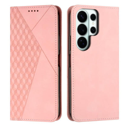 Diamond Splicing Skin Feel Magnetic Leather Phone Case, For Samsung Galaxy S26+ 5G, For Samsung Galaxy S26 Ultra 5G, For Samsung Galaxy S26 5G, For Samsung Galaxy S25 FE 5G